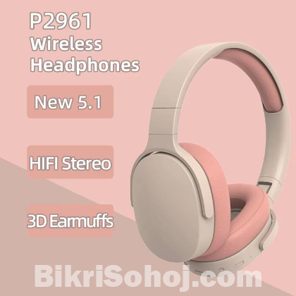 P2961 Foldable Wireless BT Stereo headphone